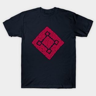 square brain red T-Shirt